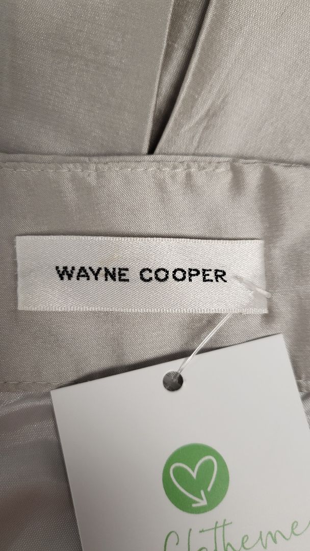 Wayne Cooper Silver Silk Skirt (12)