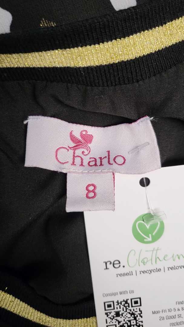 Charlo Spot Foil Dress (8)