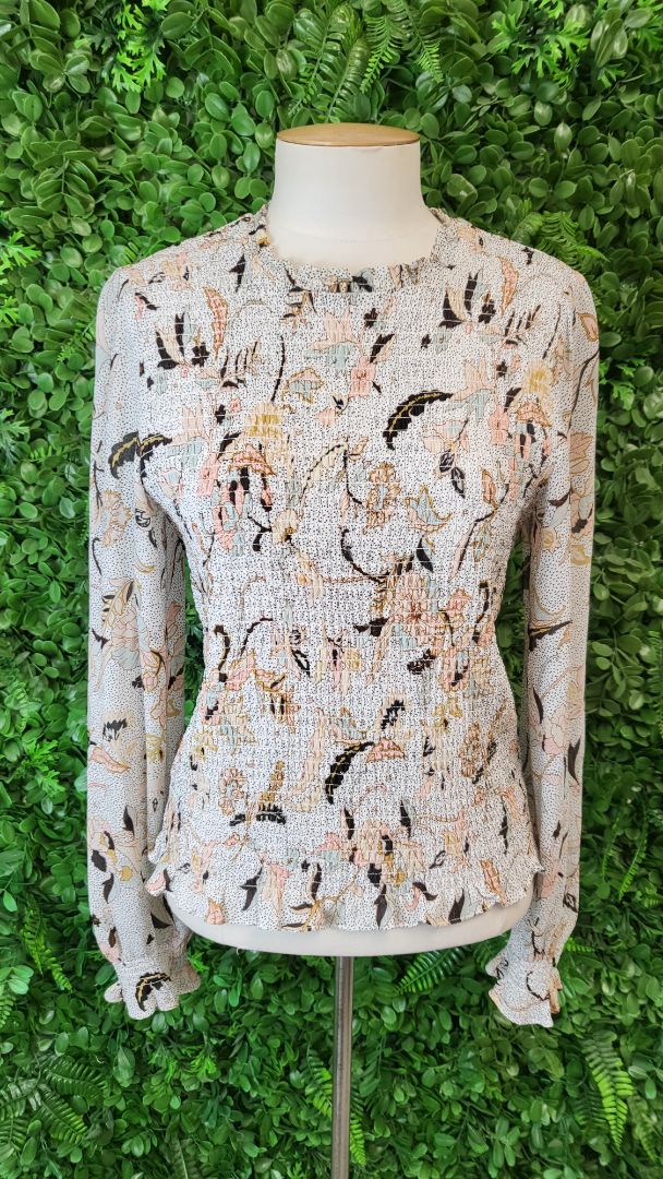 Max Print Shirred Top (10)