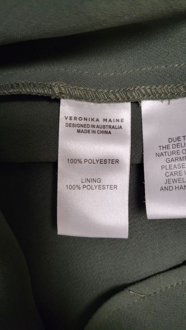 Veronika Maine Olive Twist Front Dress (8)
