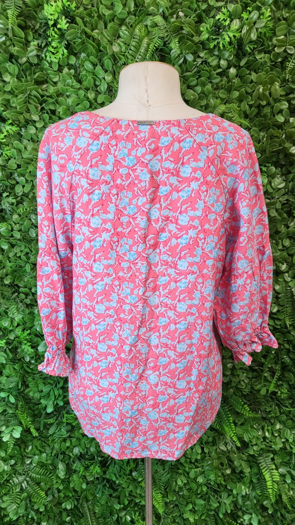 Newport Pink/Blue Floral Top (10)
