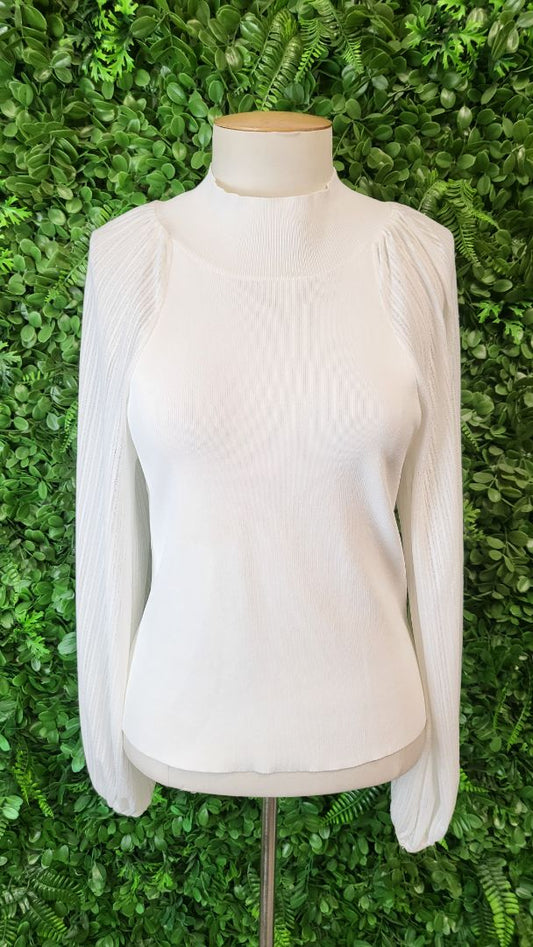 Fate + Becker Cream High Neck Top (12)