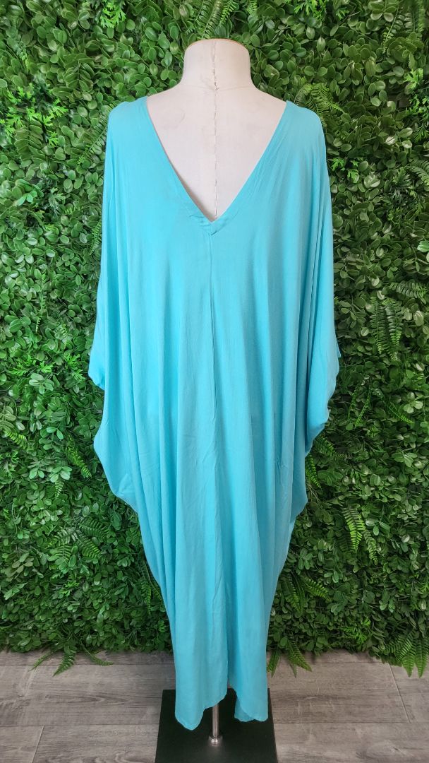 White Lotus Teal Resort Dress (OSFM)
