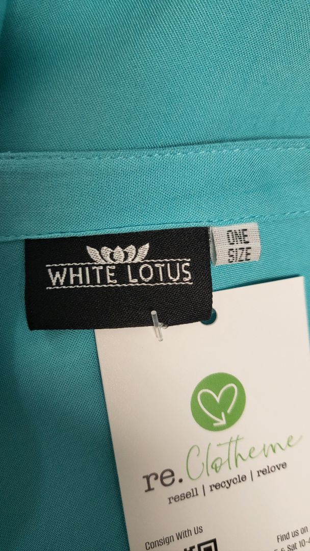 White Lotus Teal Resort Dress (OSFM)
