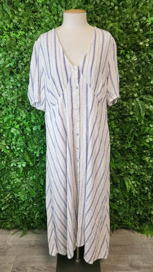 TU White Stripe Dress (20)