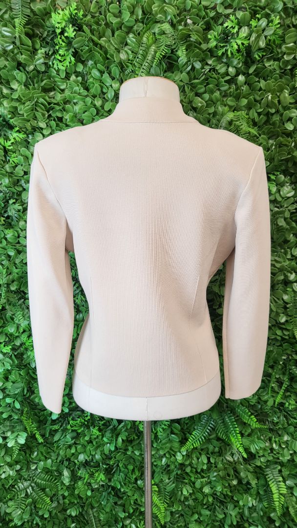 Veronika Maine Beige Knit Jacket (8-10)