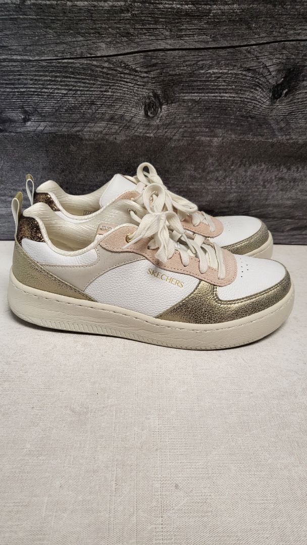 Skechers White Leather Sneaker Sport (38)