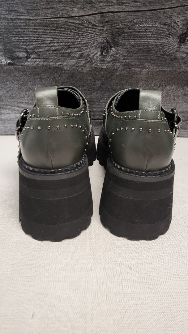 Minx Olive Green Brogue Loafer NEW (39)