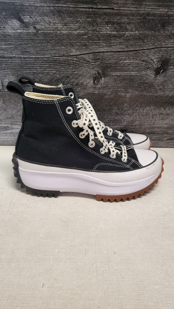 Converse Black Hi Top Platform Sneakers (38.5)