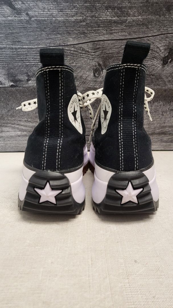 Converse Black Hi Top Platform Sneakers (38.5)