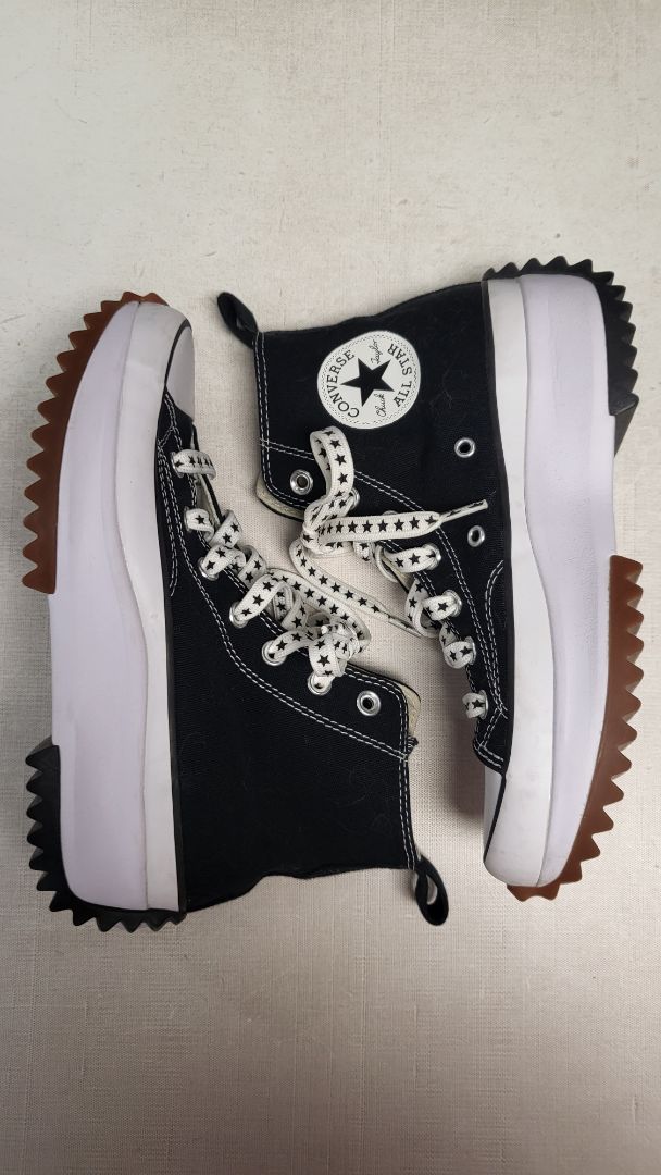 Converse Black Hi Top Platform Sneakers (38.5)