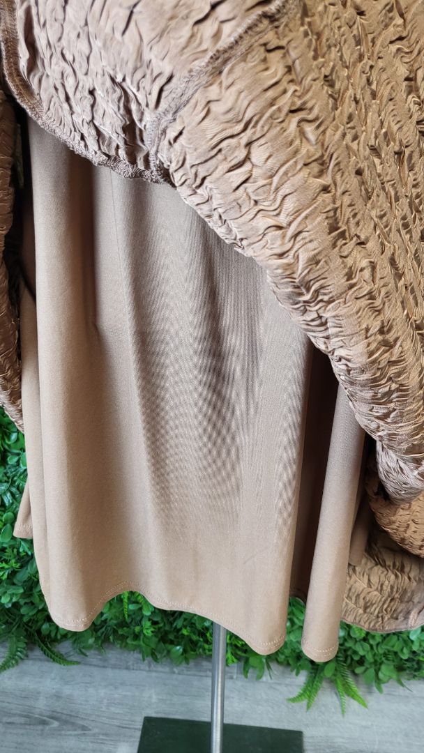 By The River Tan Textured Dress (12)