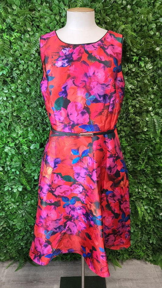 Monsoon Floral Fit & Flare Dress BNWT (14-16)