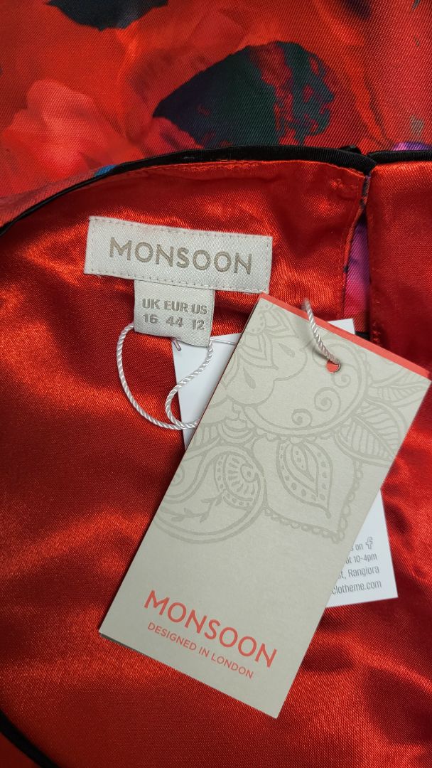 Monsoon Floral Fit & Flare Dress BNWT (14-16)