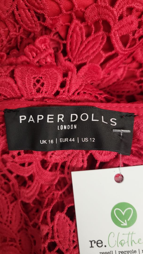 Paper Dolls Red Lace Dress (12)