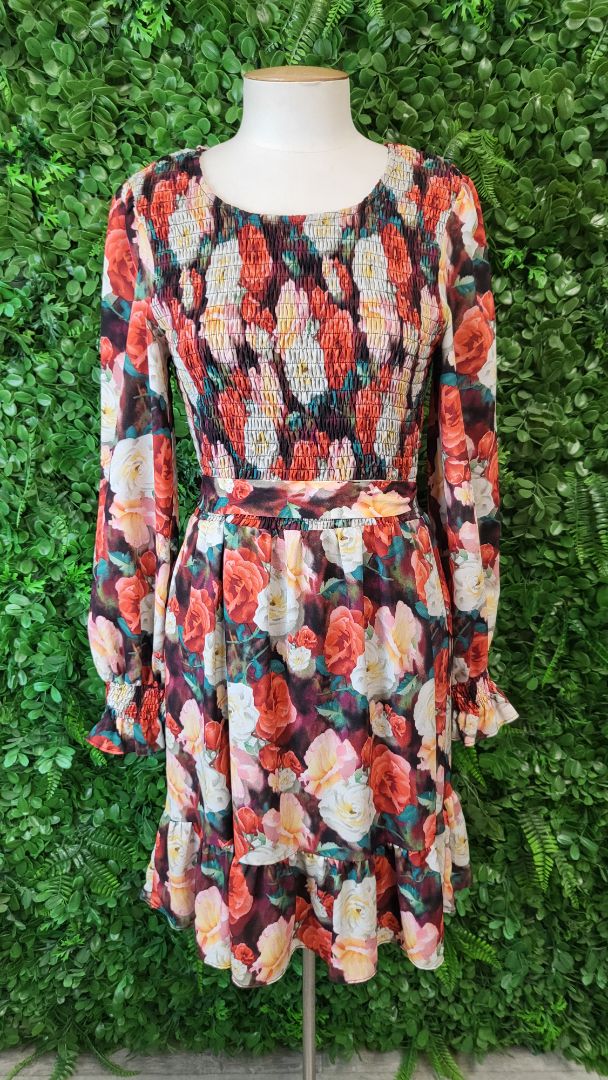 Augustine Floral Shirred Dress (12)