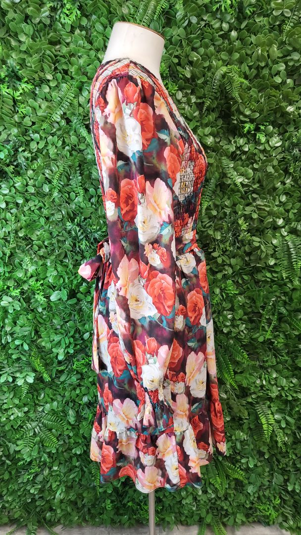 Augustine Floral Shirred Dress (12)