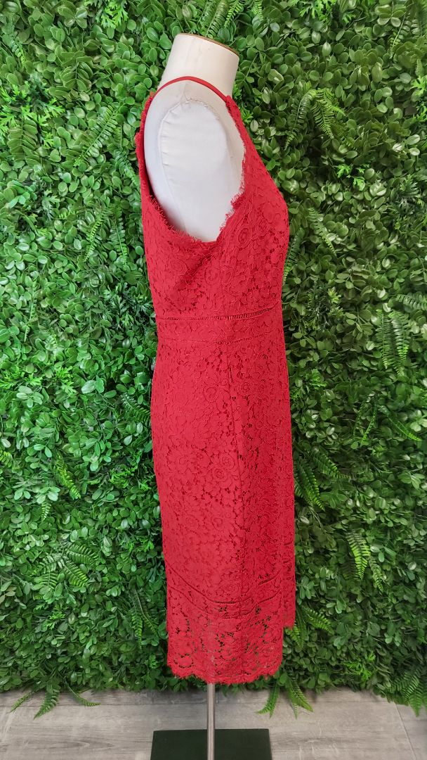 Portmans Red Lace Midi Dress (12)