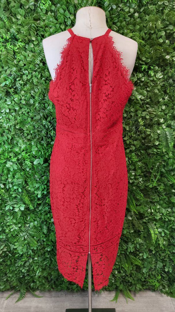 Portmans Red Lace Midi Dress (12)