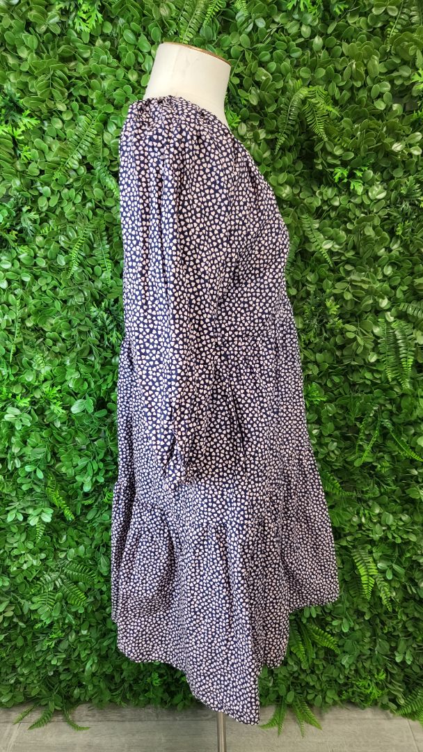 Boho Navy/Pink Heart Dress (10)