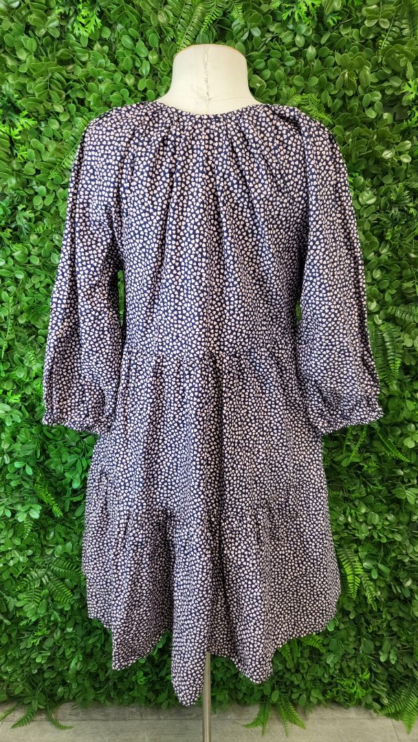 Boho Navy/Pink Heart Dress (10)