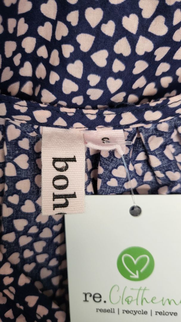 Boho Navy/Pink Heart Dress (10)