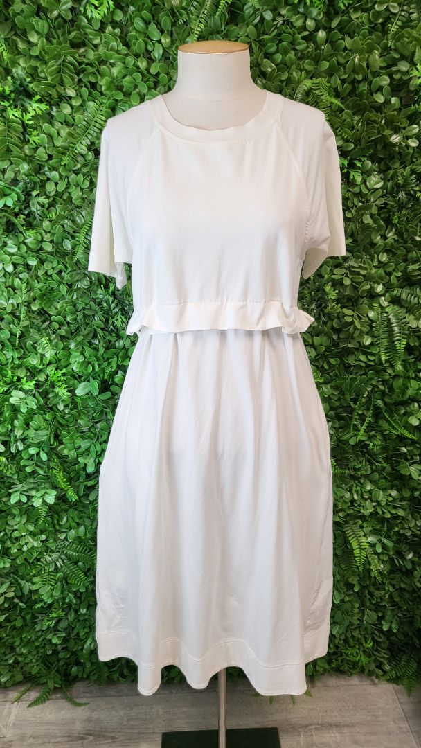 Cos Cream Pleat Dress (10)
