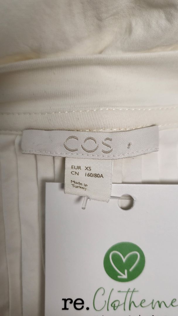 Cos Cream Pleat Dress (10)