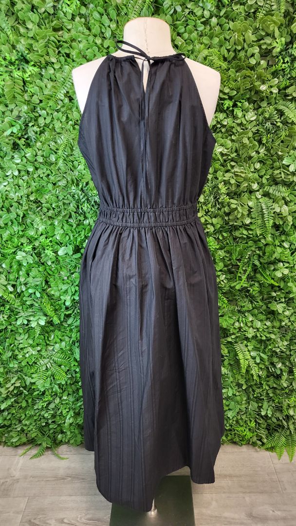 Uniqlo Black Textured Dress (12-14)