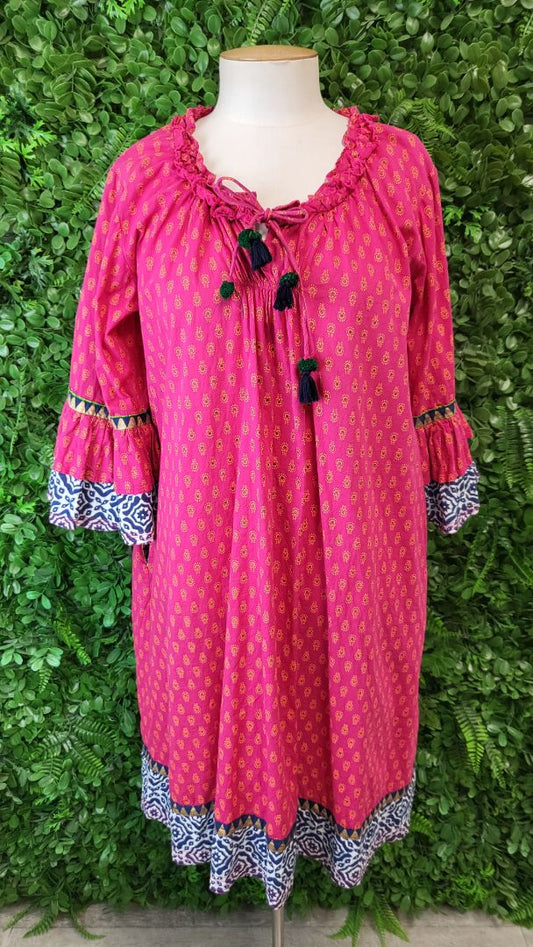 Unknown Print Vacay Dress (10-12)