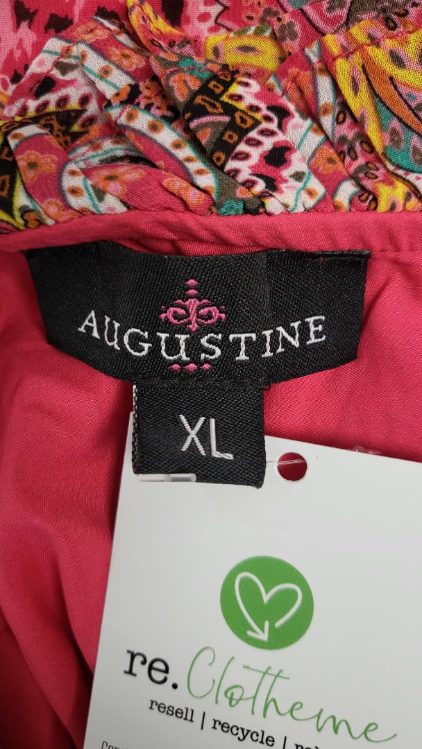 Augustine Print Frill Off Shoulder Dress (16)