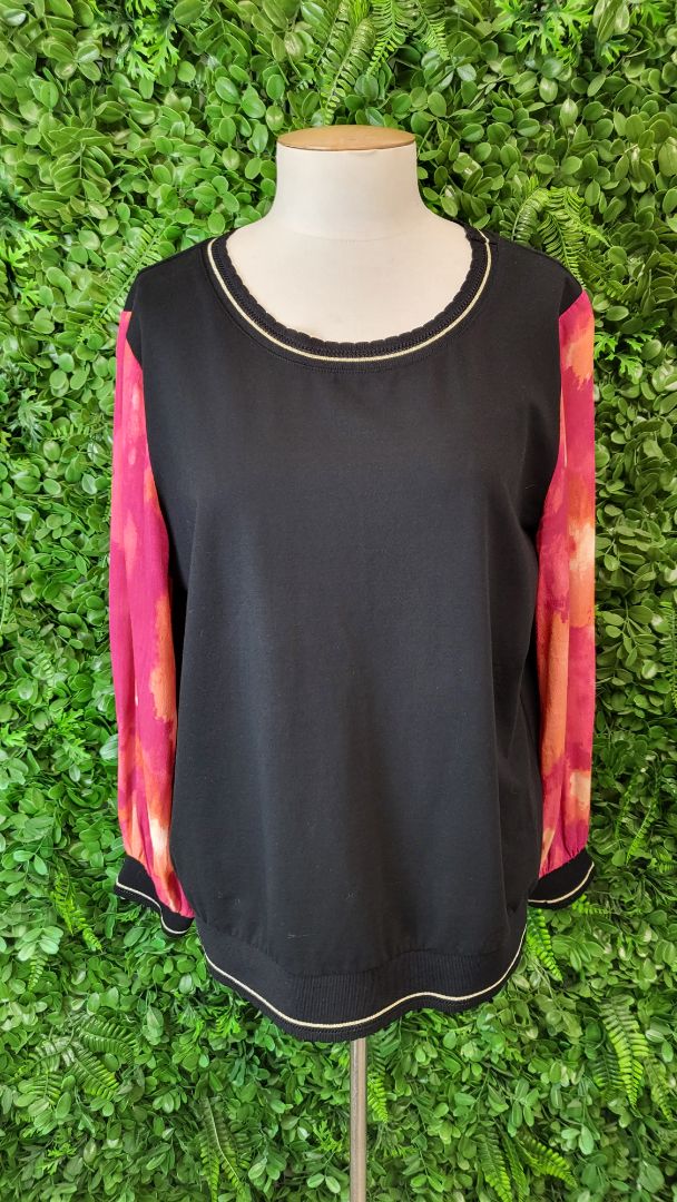Zafina Print Long Sleeve Top (12)