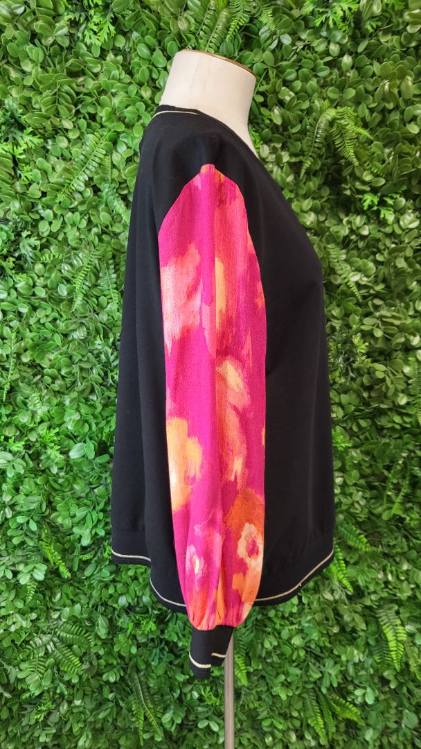 Zafina Print Long Sleeve Top (12)