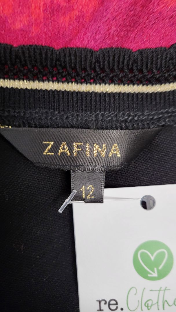 Zafina Print Long Sleeve Top (12)