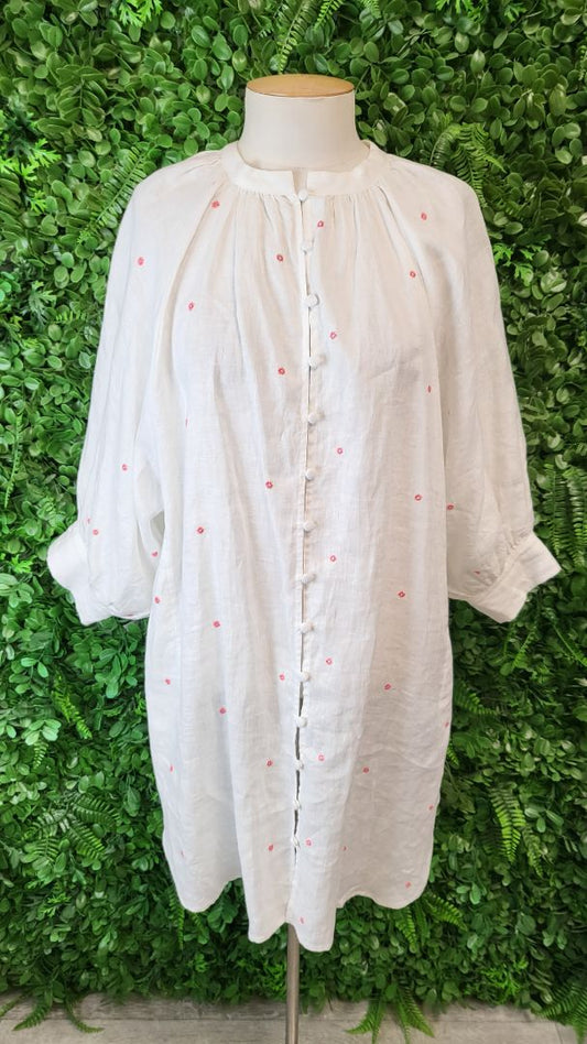 Zoe Kratzmann White Chime Tunic Top (10-12)