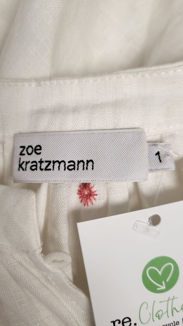 Zoe Kratzmann White Chime Tunic Top (10-12)