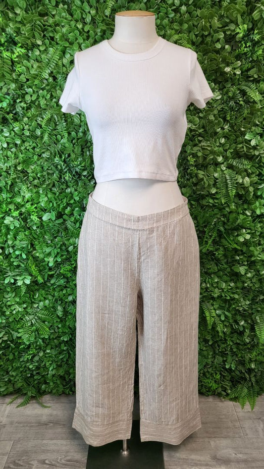 Hammock & Vine Oat/Stripe Linen Pant (14)