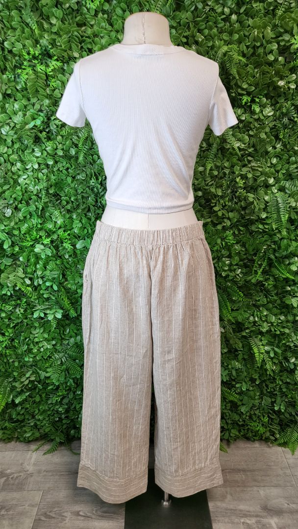Hammock & Vine Oat/Stripe Linen Pant (14)