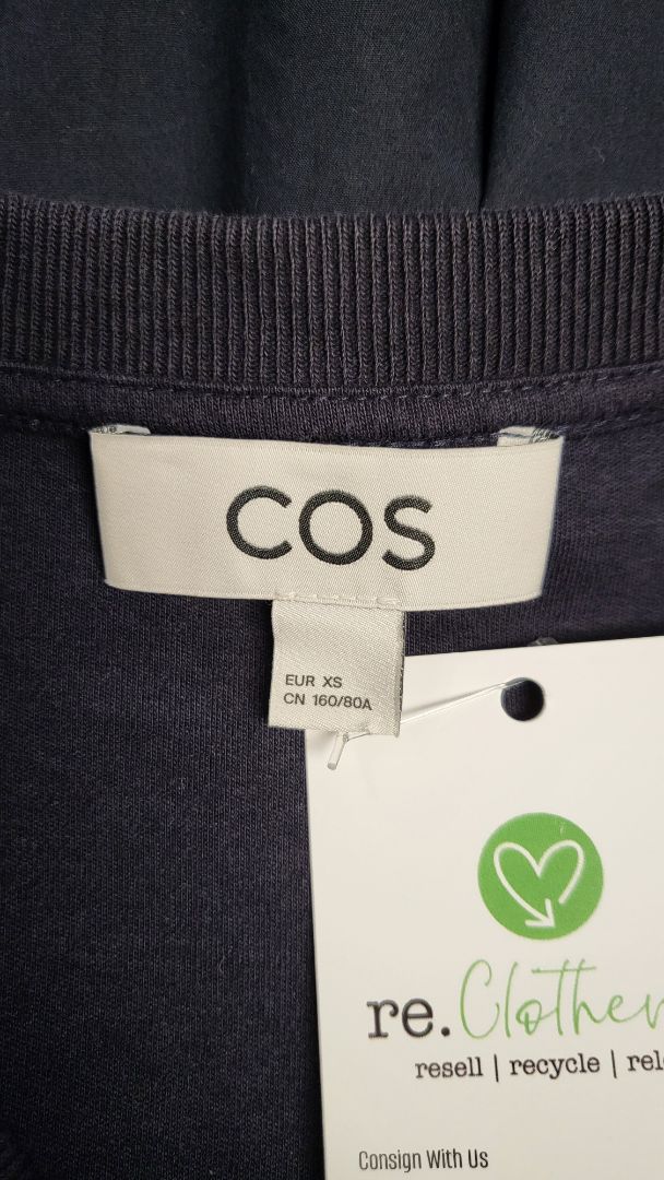 Cos Navy A-Line T-shirt Dress (8-10)