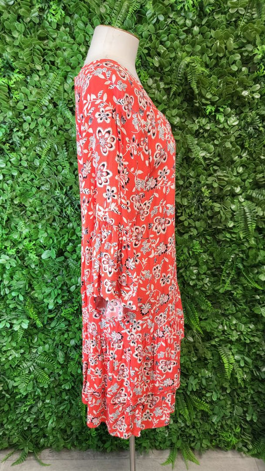 Seed Print Frill Hem Dress (10)