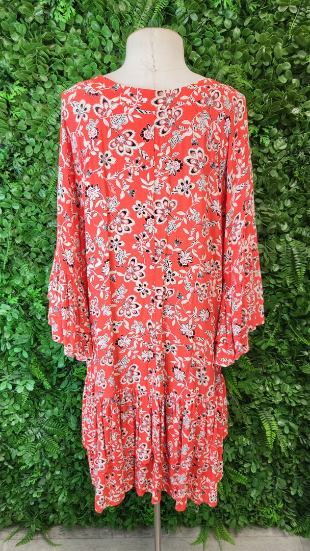 Seed Print Frill Hem Dress (10)