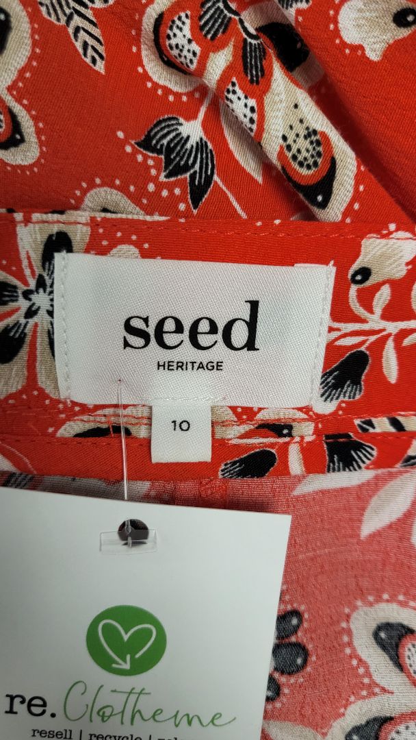 Seed Print Frill Hem Dress (10)