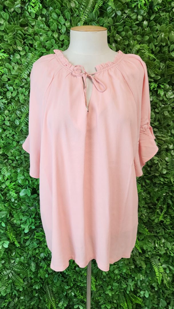 Madly Sweetly Pink Ruffle Top (16)