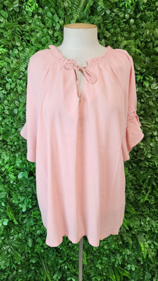 Madly Sweetly Pink Ruffle Top (16)