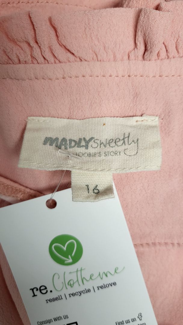 Madly Sweetly Pink Ruffle Top (16)