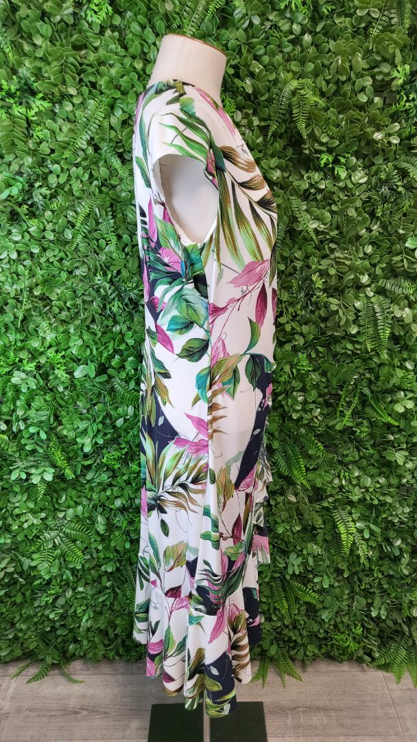 Joseph Ribkoff Tropical Print Tropical Wrap Dress (12)