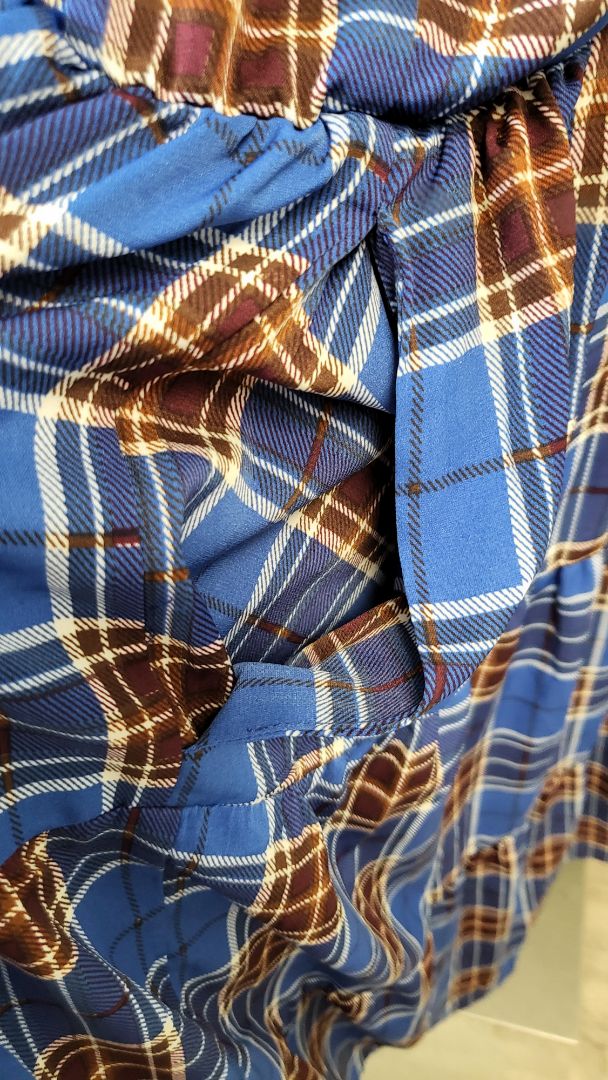 Friday Flamingo Check Collar Dress (22-24)