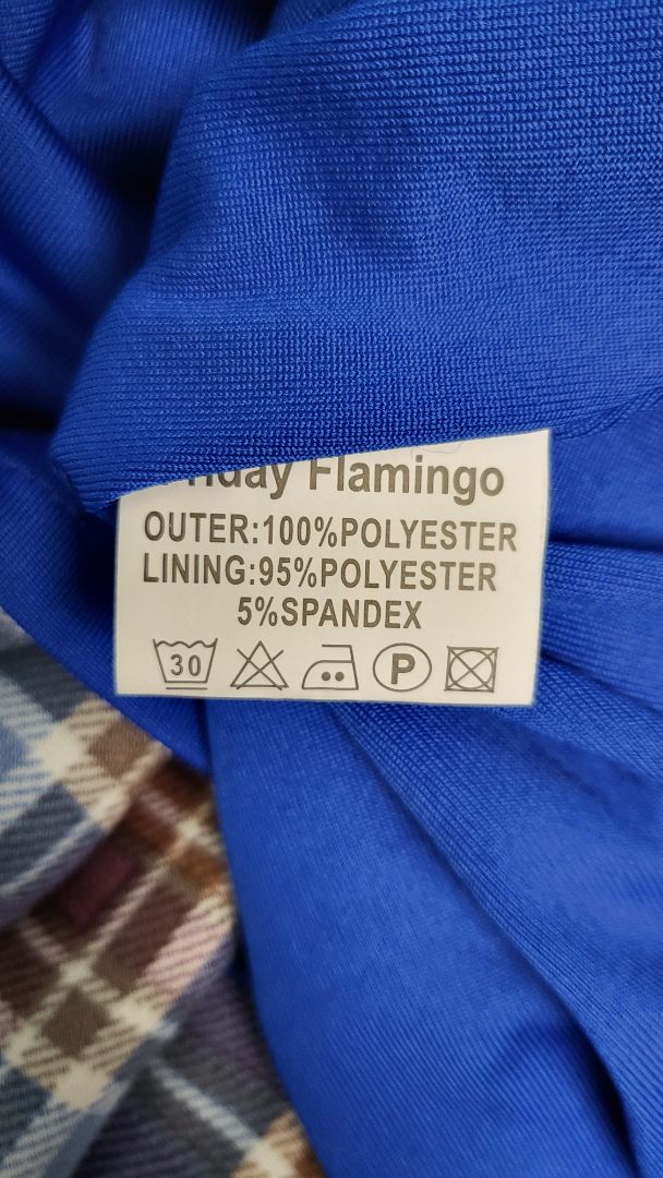 Friday Flamingo Check Collar Dress (22-24)