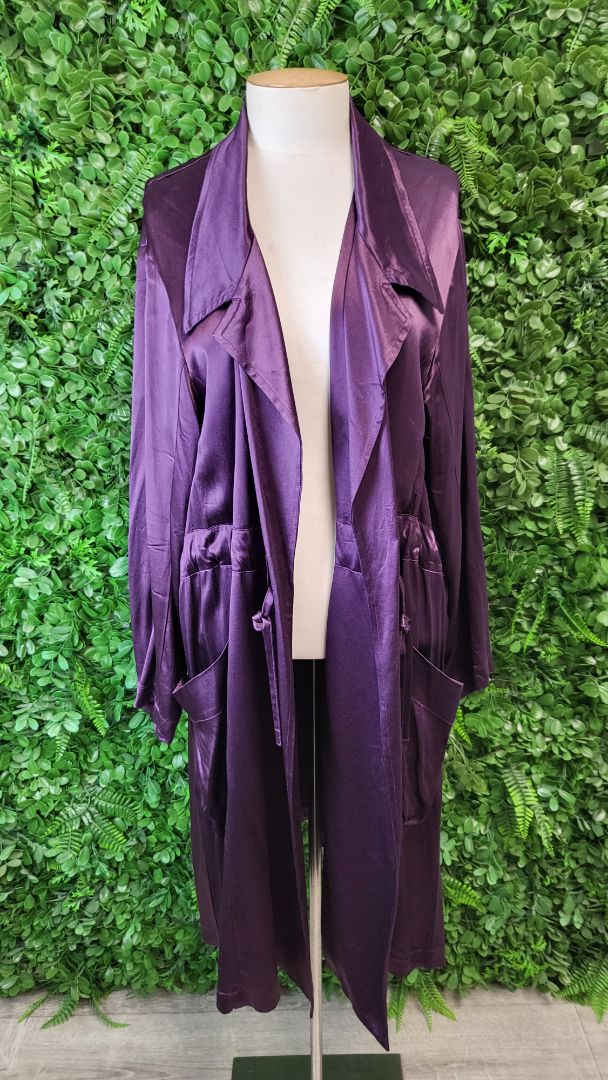 TCD Purple Sateen Longline Jacket (18)