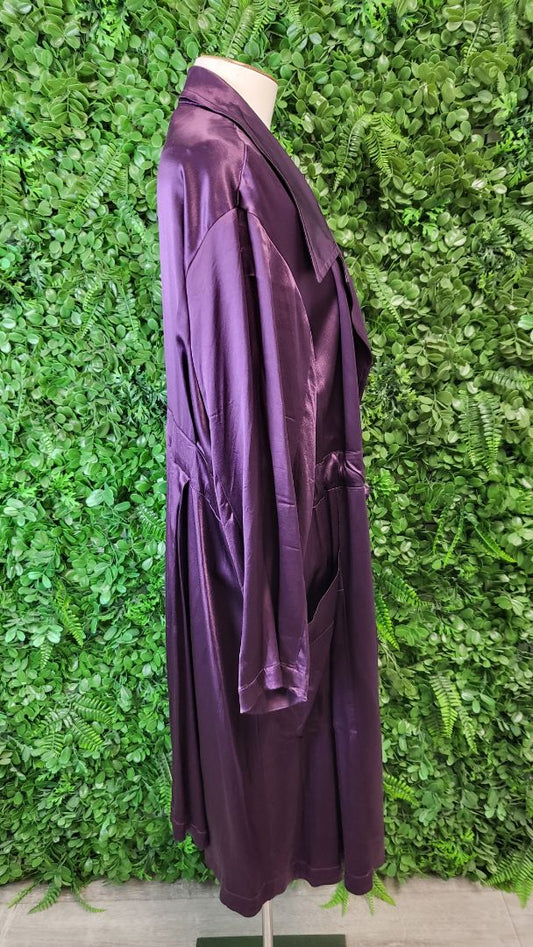 TCD Purple Sateen Longline Jacket (18)